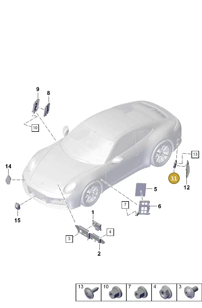 PAD907566 Porsche Control Unit for Lane Change Assistance