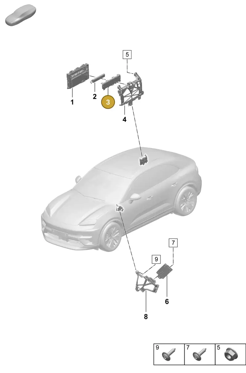 PAD907729A Porsche Battery Cover