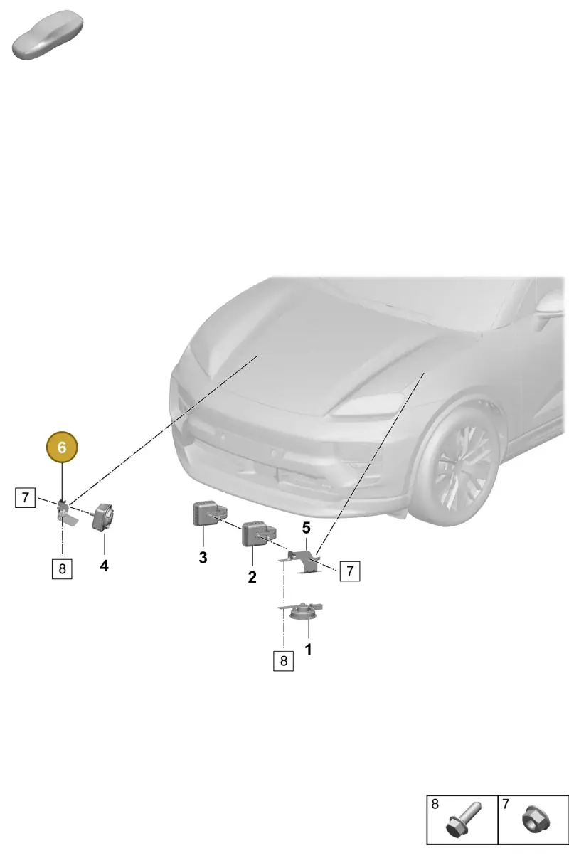 PAD951285A Porsche Bracket