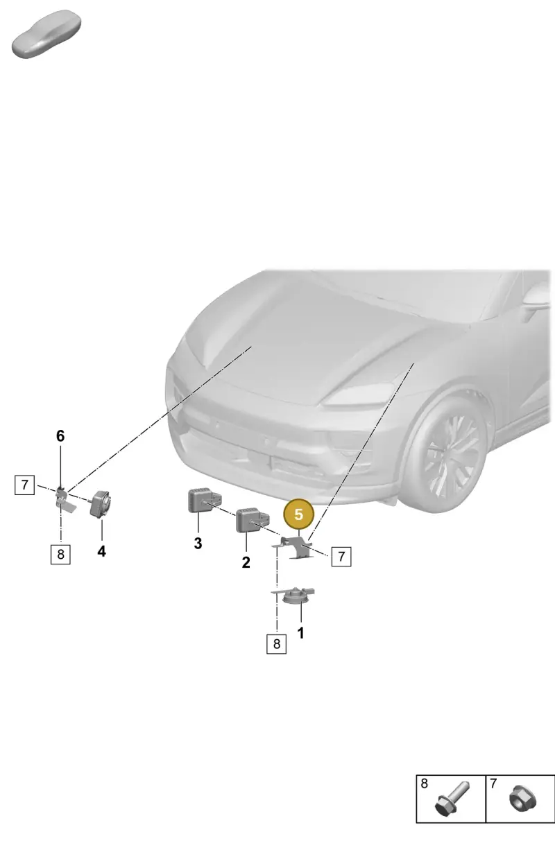 PAD951285 Porsche Bracket