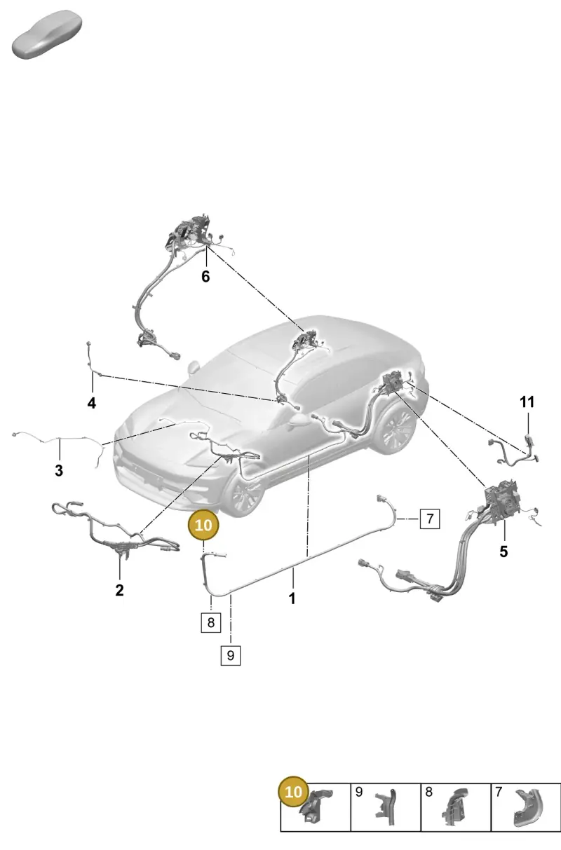 PAD971616A Porsche Cable Holder