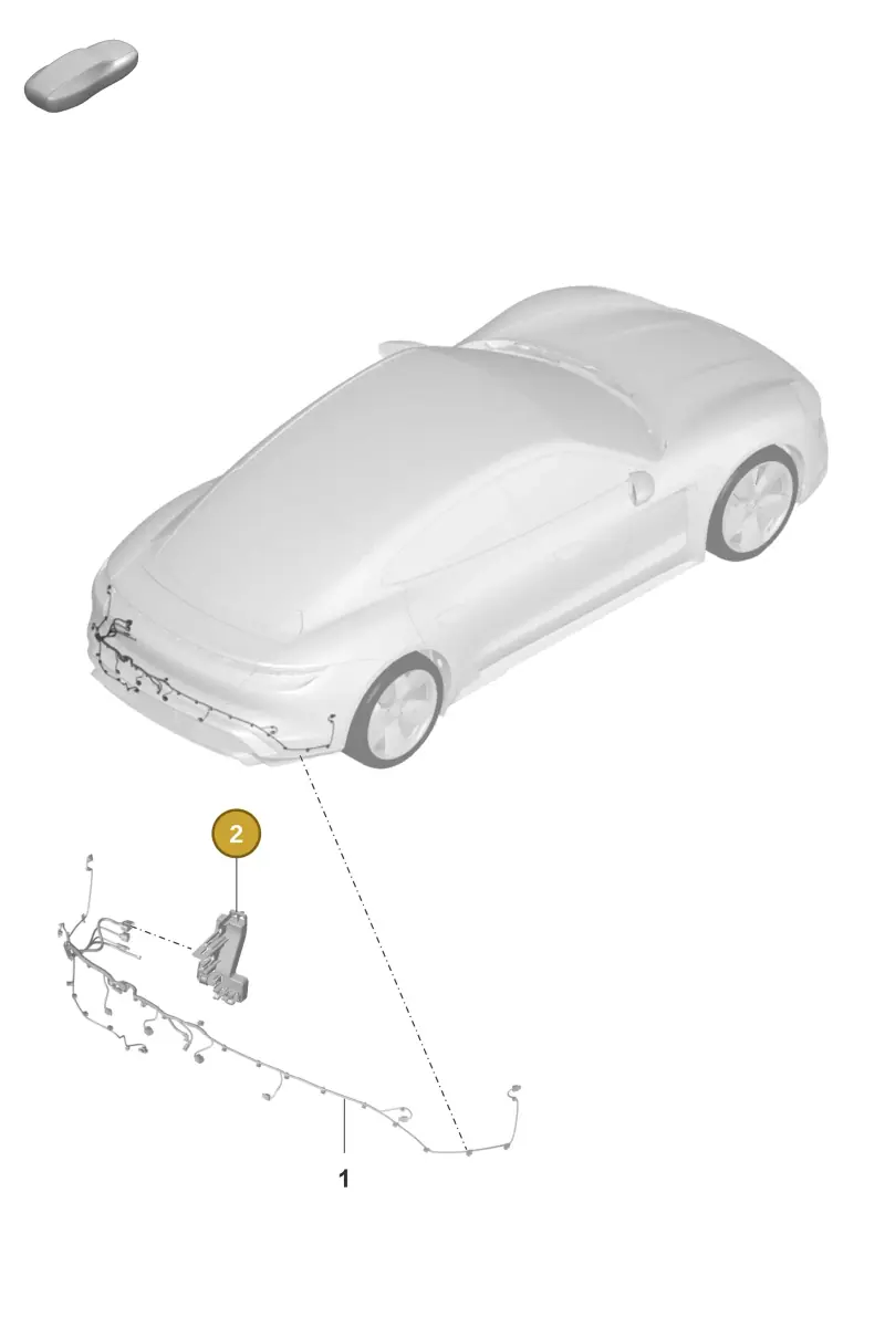 PAD971858 Porsche Holder for Wiring Harness