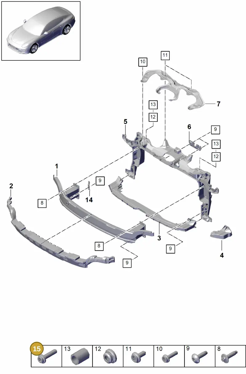 PAE035464 Porsche Bracket for Sound Amplifier
