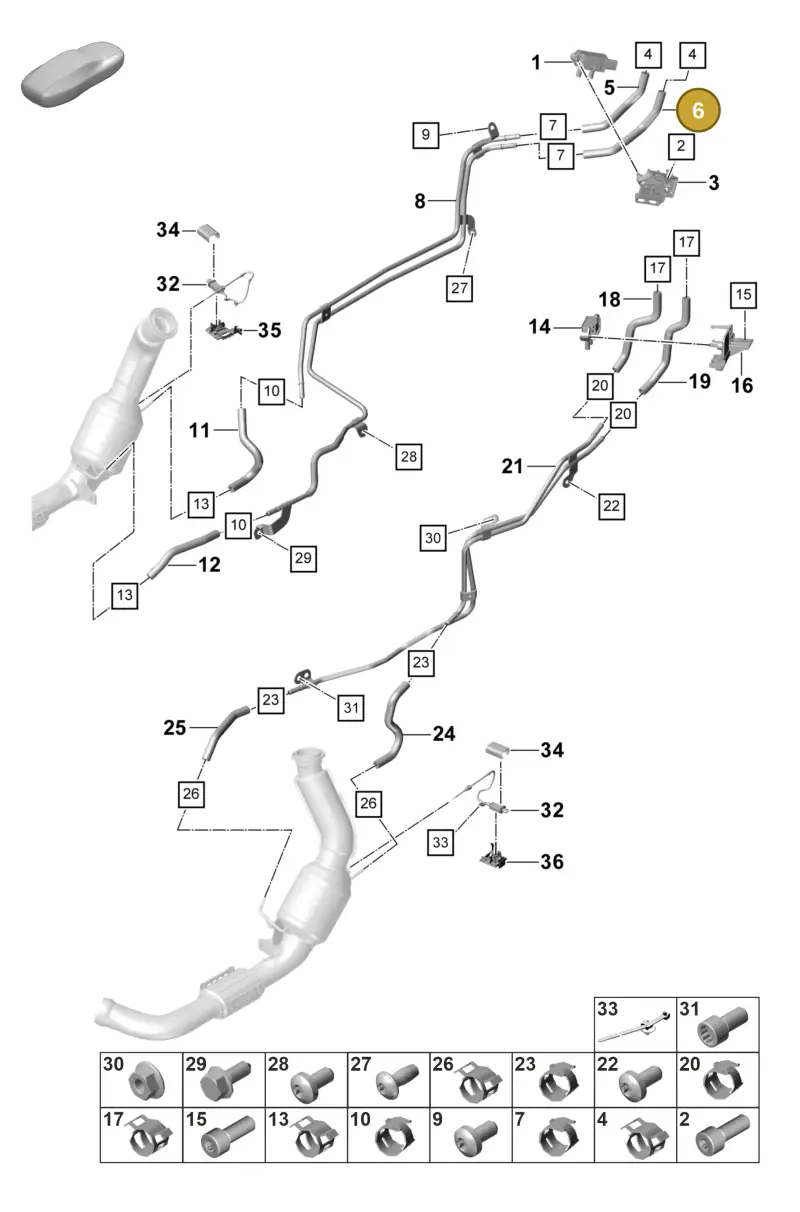 PAE131191J Porsche Molded Hose