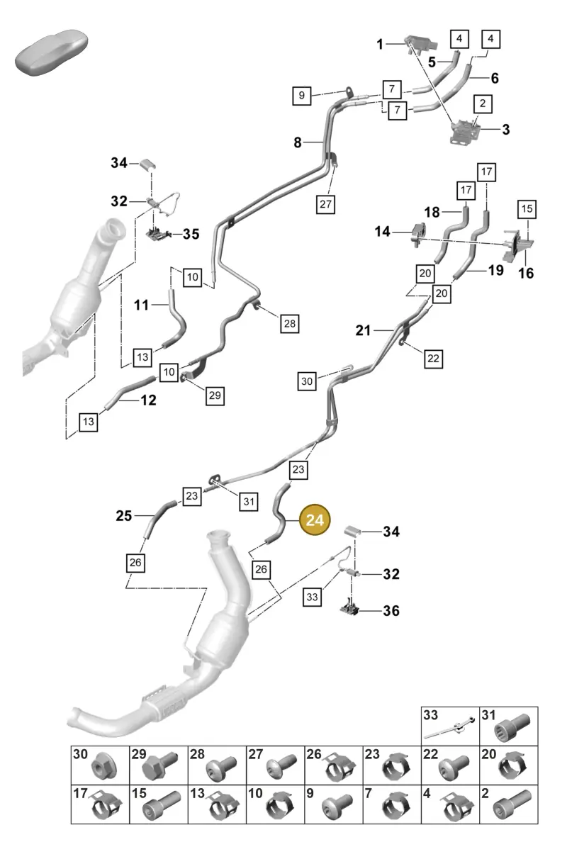 PAE131191N Porsche Molded Hose