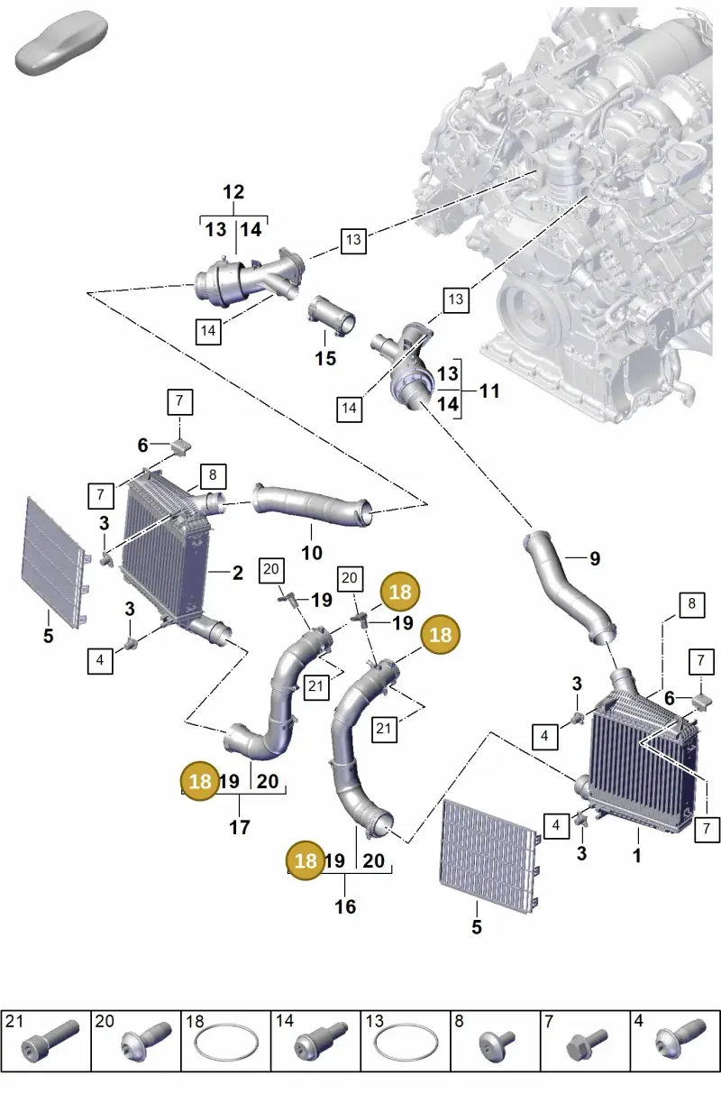 PAE145119 Porsche O-Ring