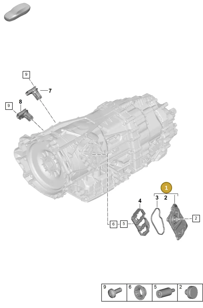 PAE301180 Porsche Cover with Seal