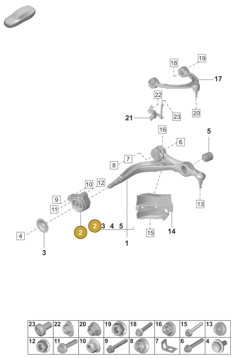 PAE407183 Porsche Hydro-Mounting