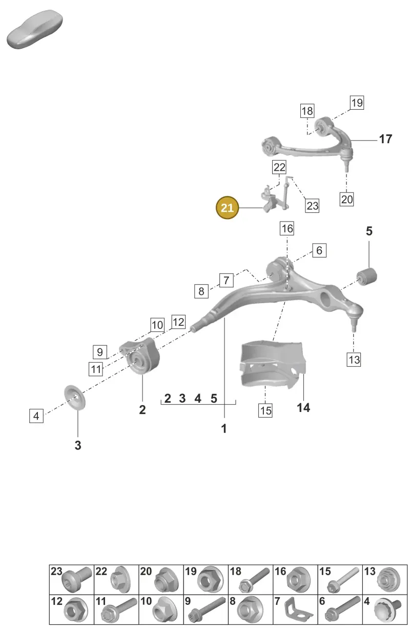 PAE616214 Porsche Level Sensor
