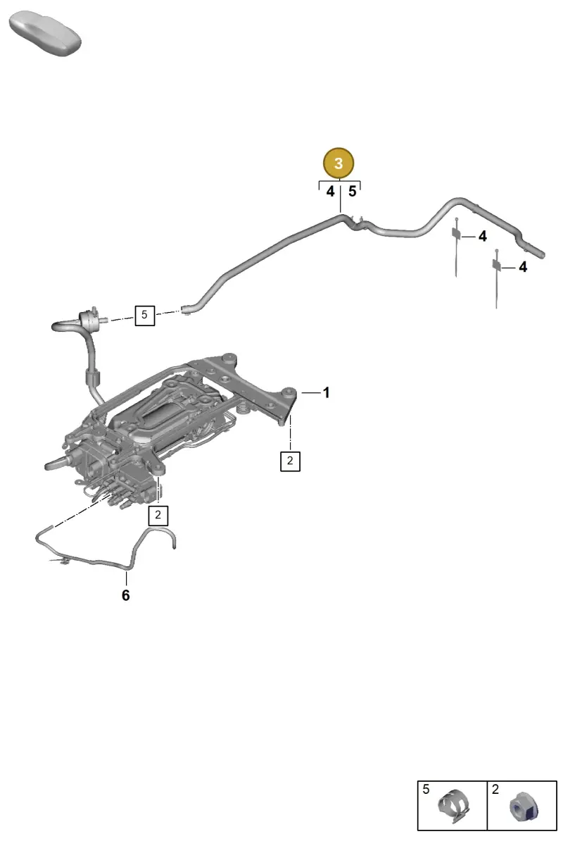 PAE616795 Porsche Hose