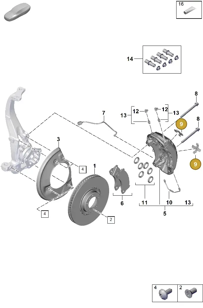 PAE698231 Porsche 1 Set Springs