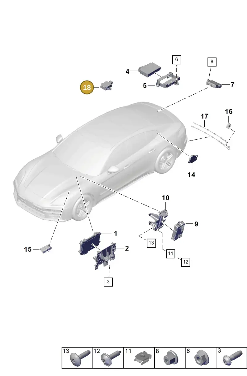 PAE907201 Porsche Control Unit