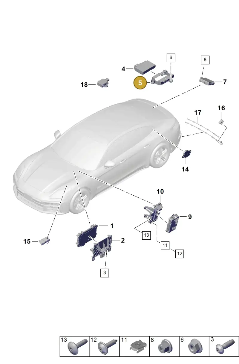 PAE907371 Porsche Bracket