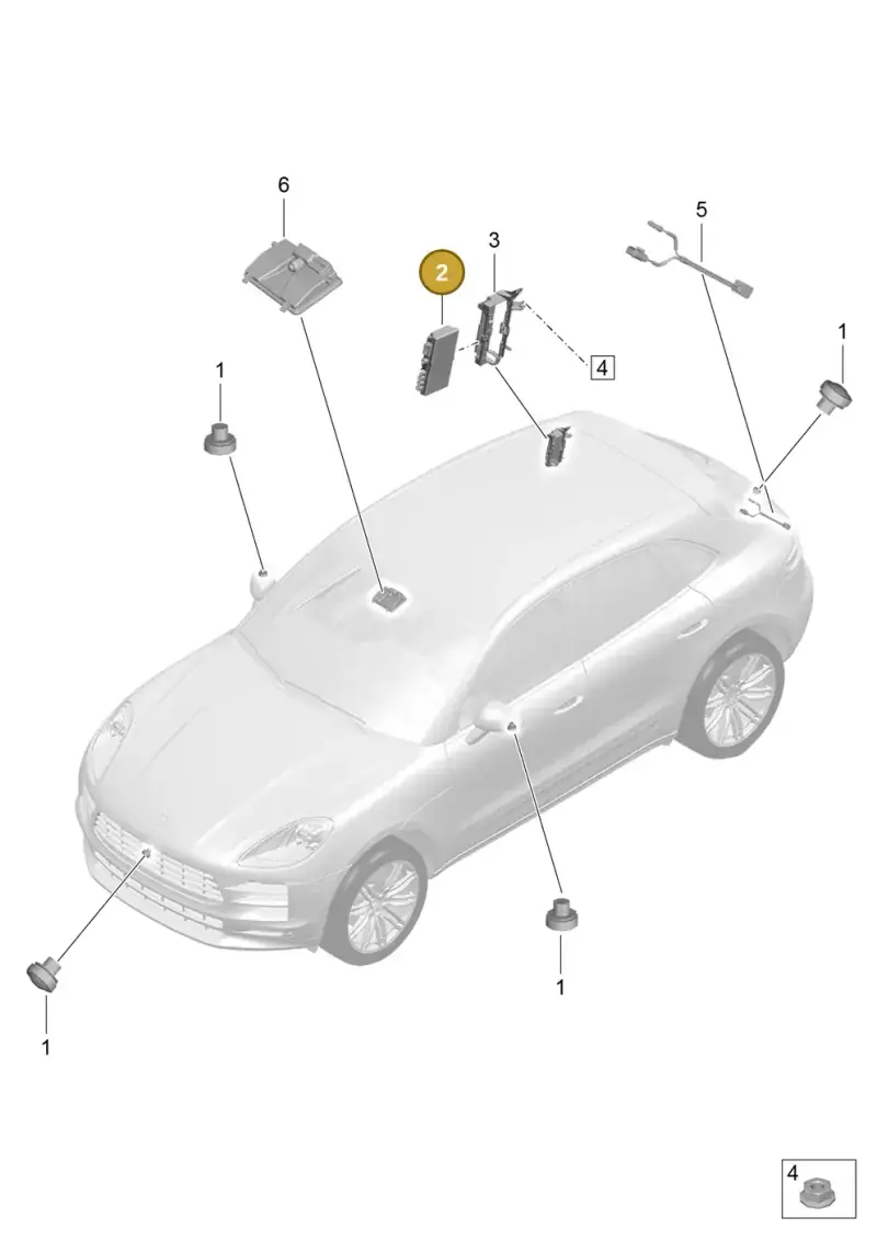 PAE907556 Porsche Control Unit for Camera