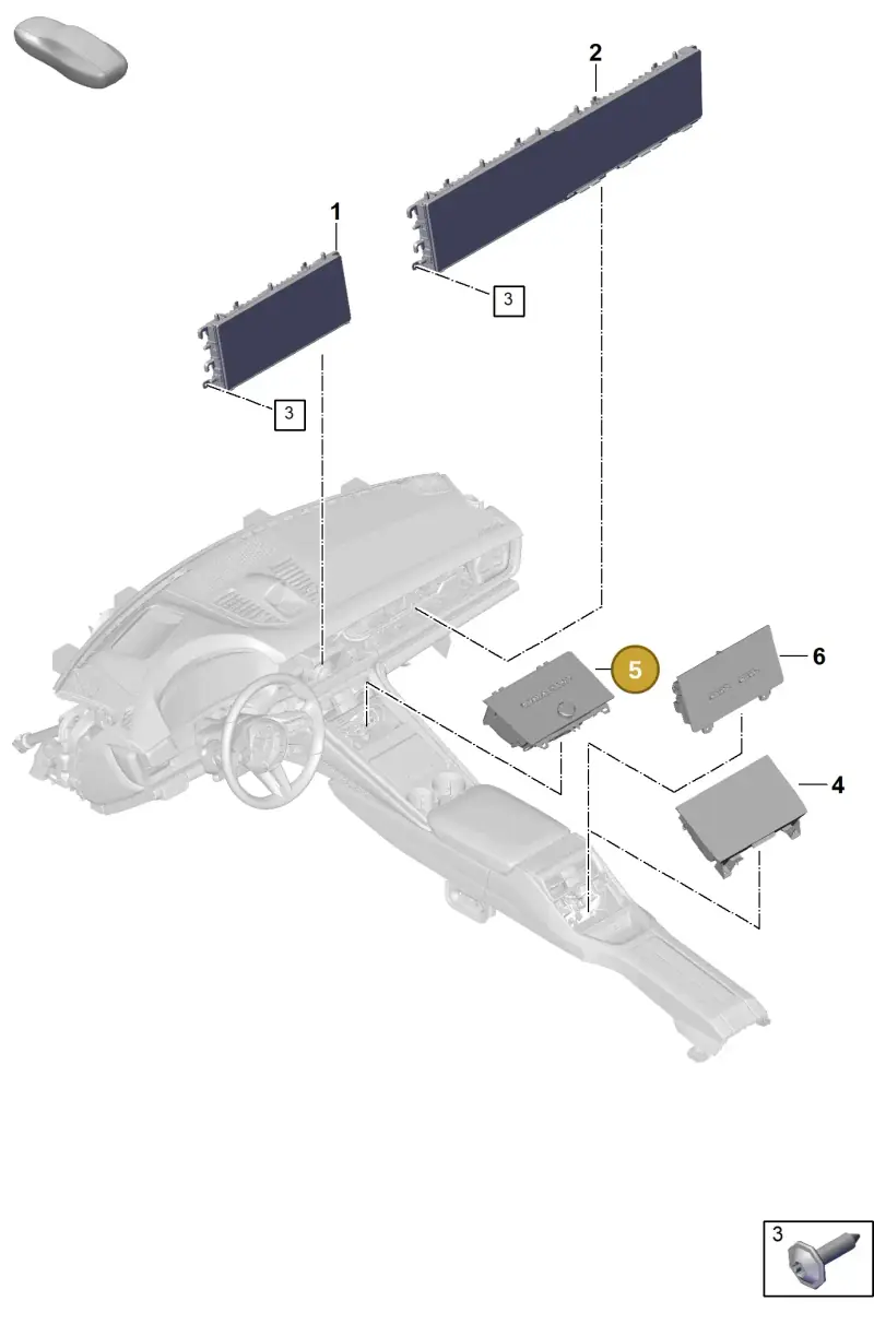 PAE919610BI44 Porsche Air Conditioning (Rhodium Grey BI44)