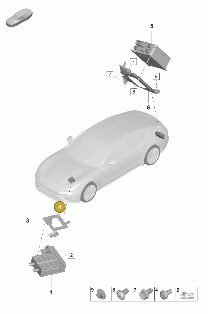 PAF007839 Porsche Fillister Head Bolt