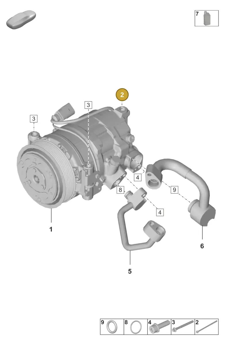 PAF008143 Porsche Hexagon Head Bolt