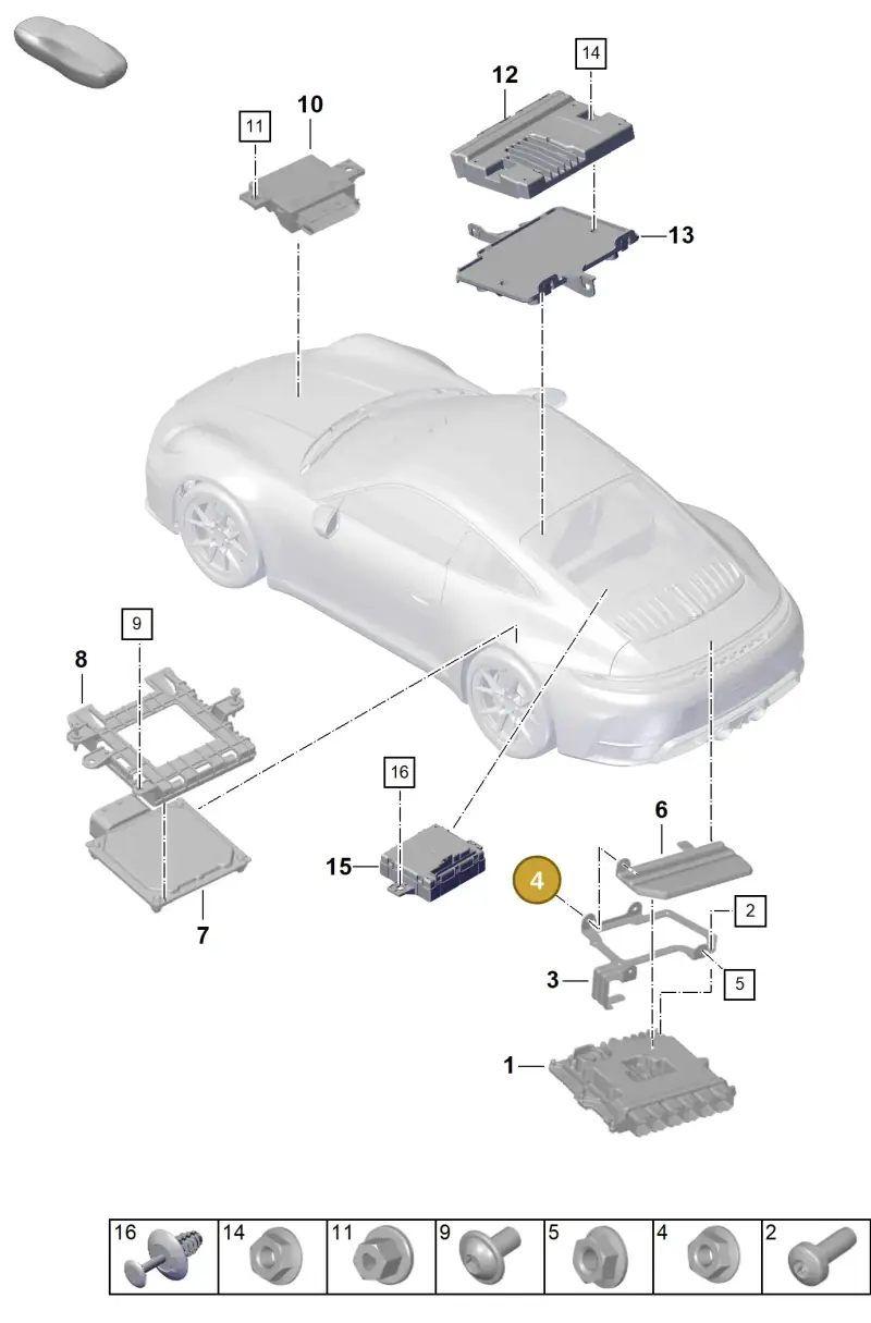PAF008497 Porsche Spacer Bush