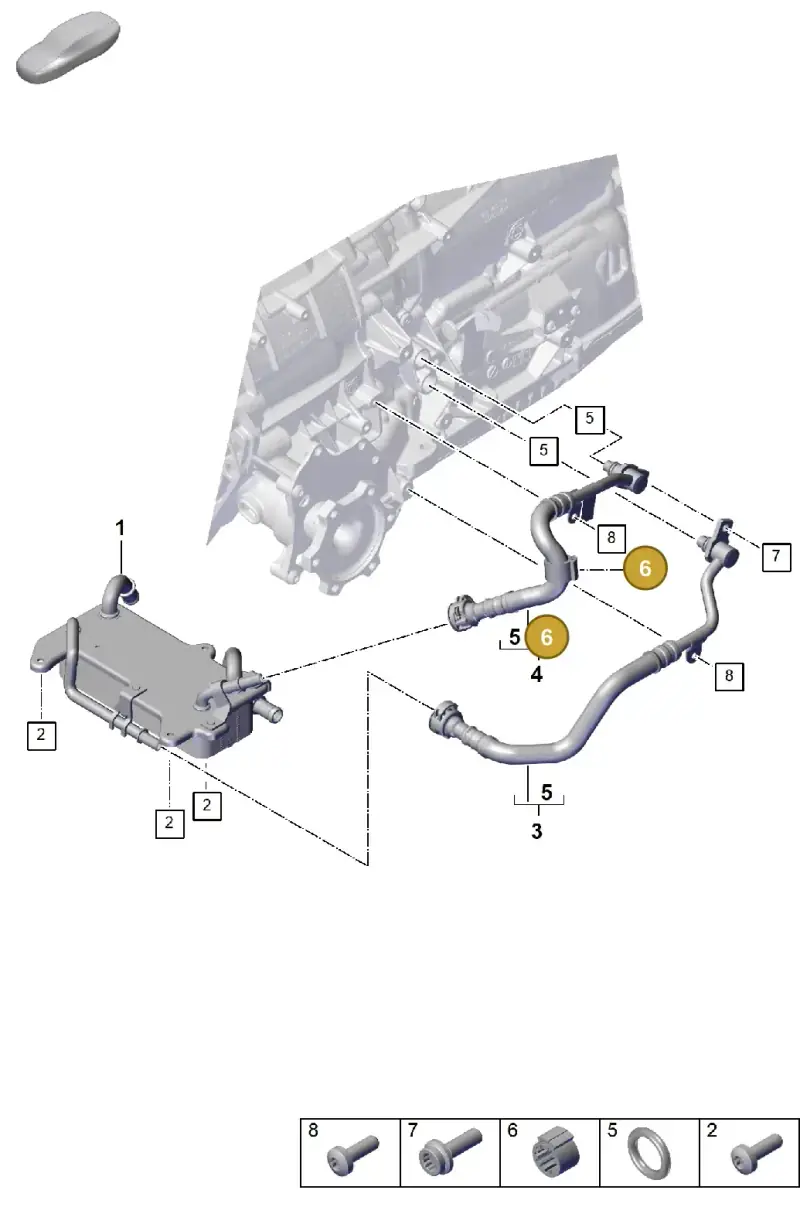 PAF00861700 Porsche Distance Piece