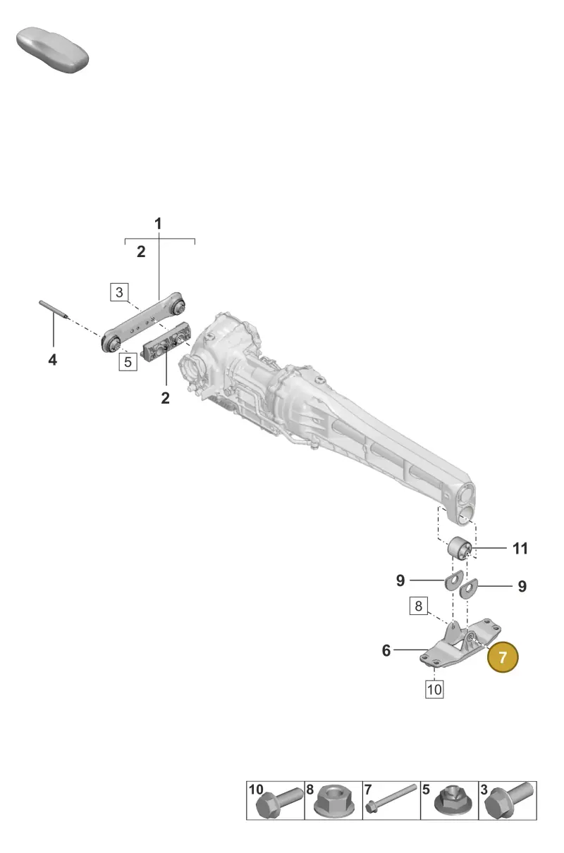 PAF008651 Porsche Hexagon Bolt