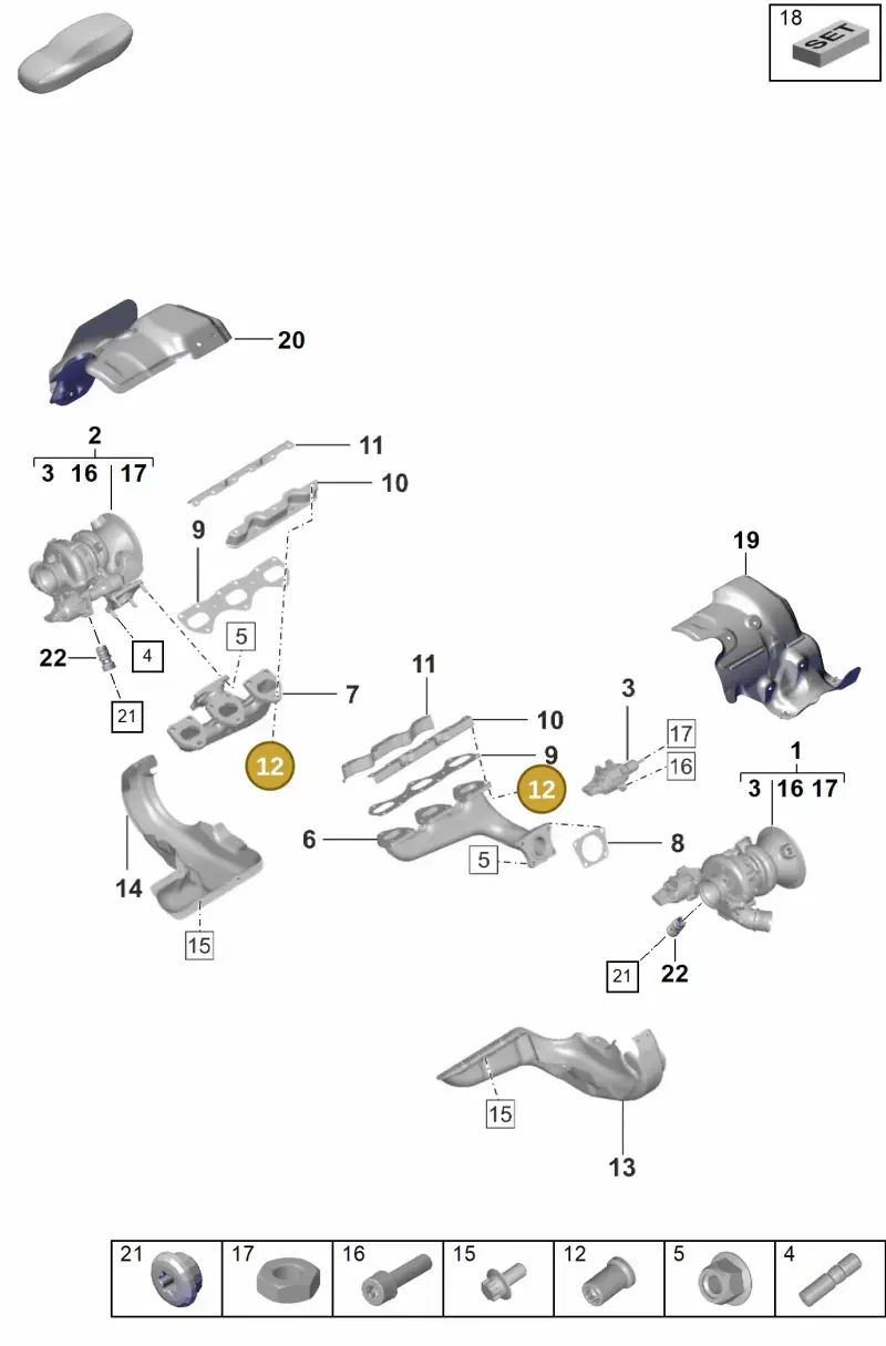PAF008956 Porsche Threaded Bush