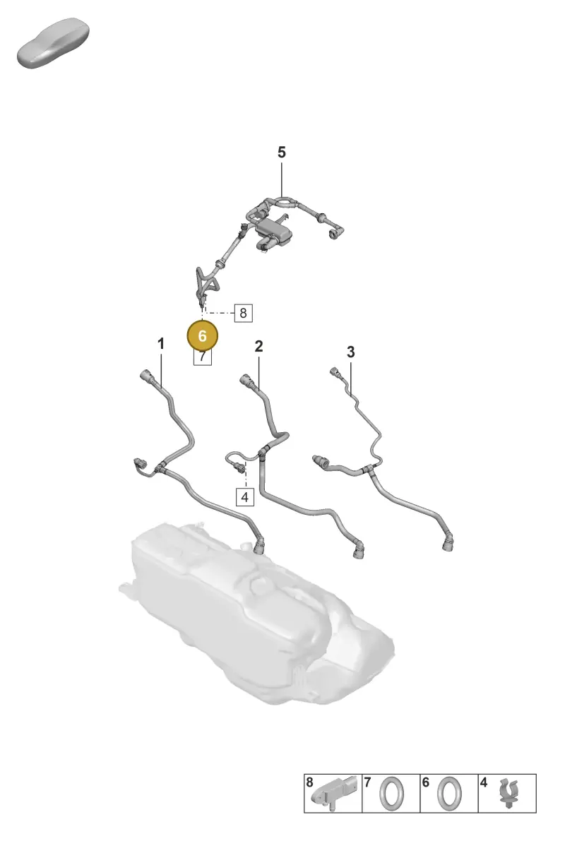 PAF009329 Porsche O-Ring