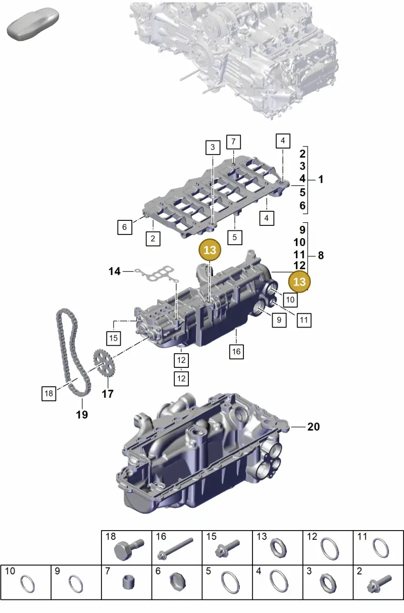 PAF009486 Porsche O-Ring