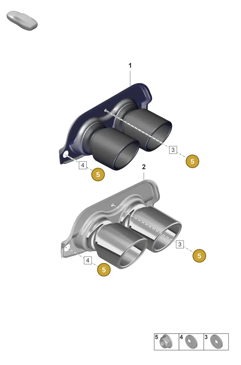 PAF009595 Porsche Hexagon Nut