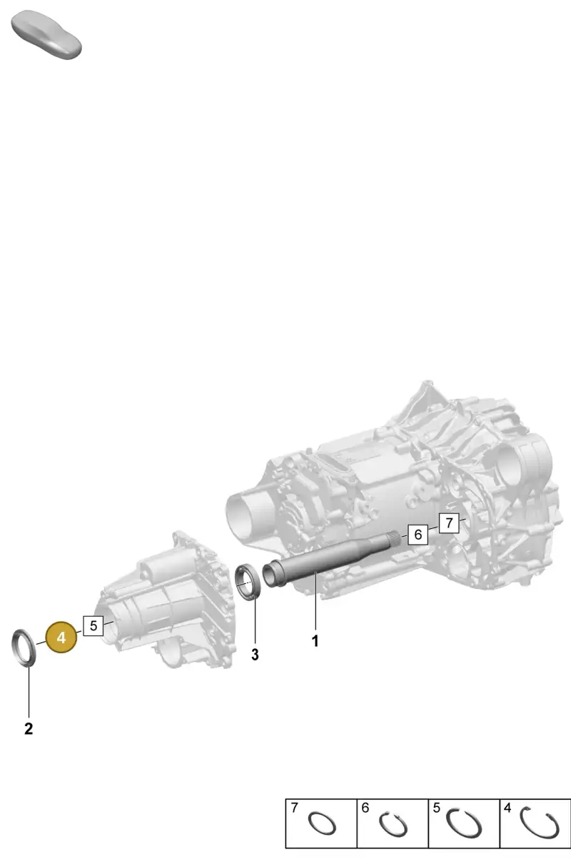 PAF009696 Porsche Securing Ring