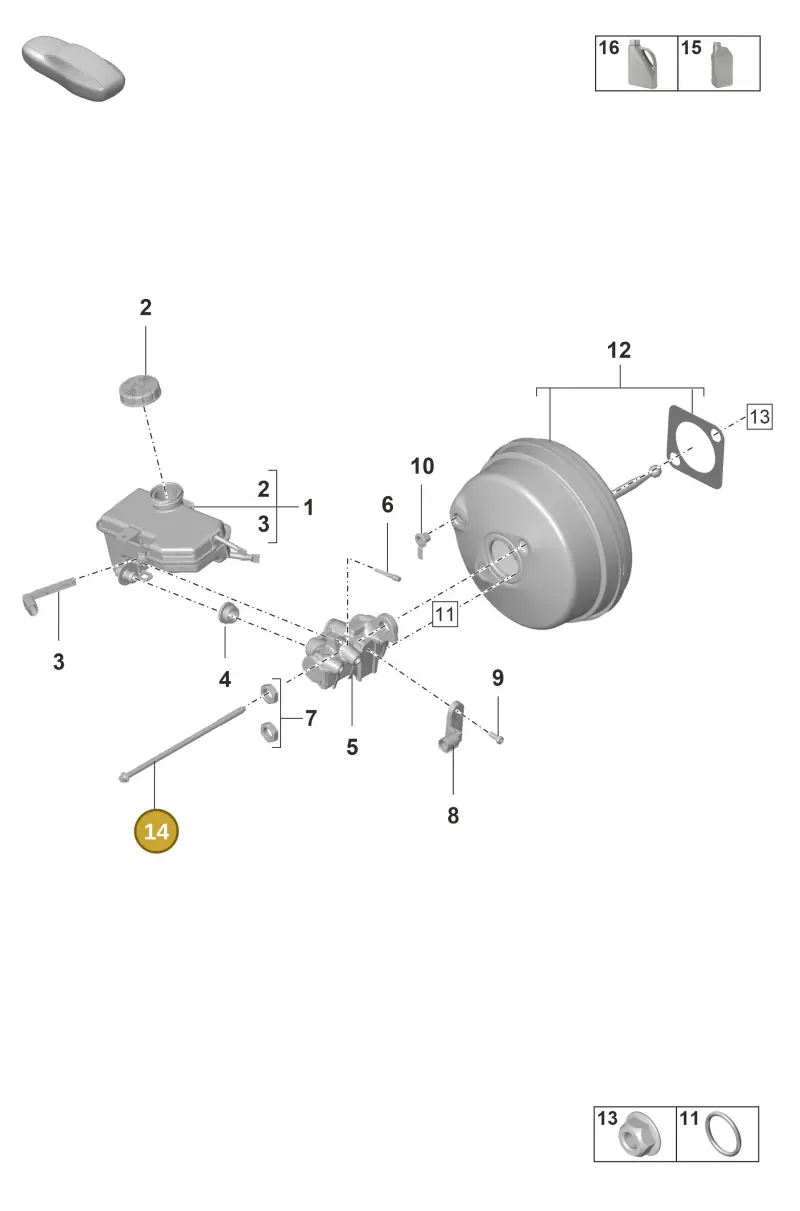 PAF009838 Porsche Hexagon Head Bolt
