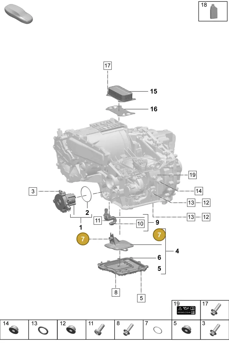 PAF009942 Porsche O-Ring