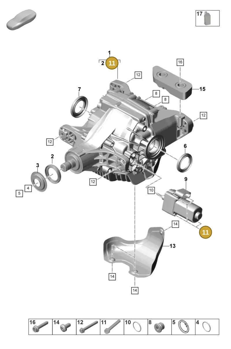 PAF010186 Porsche Screw