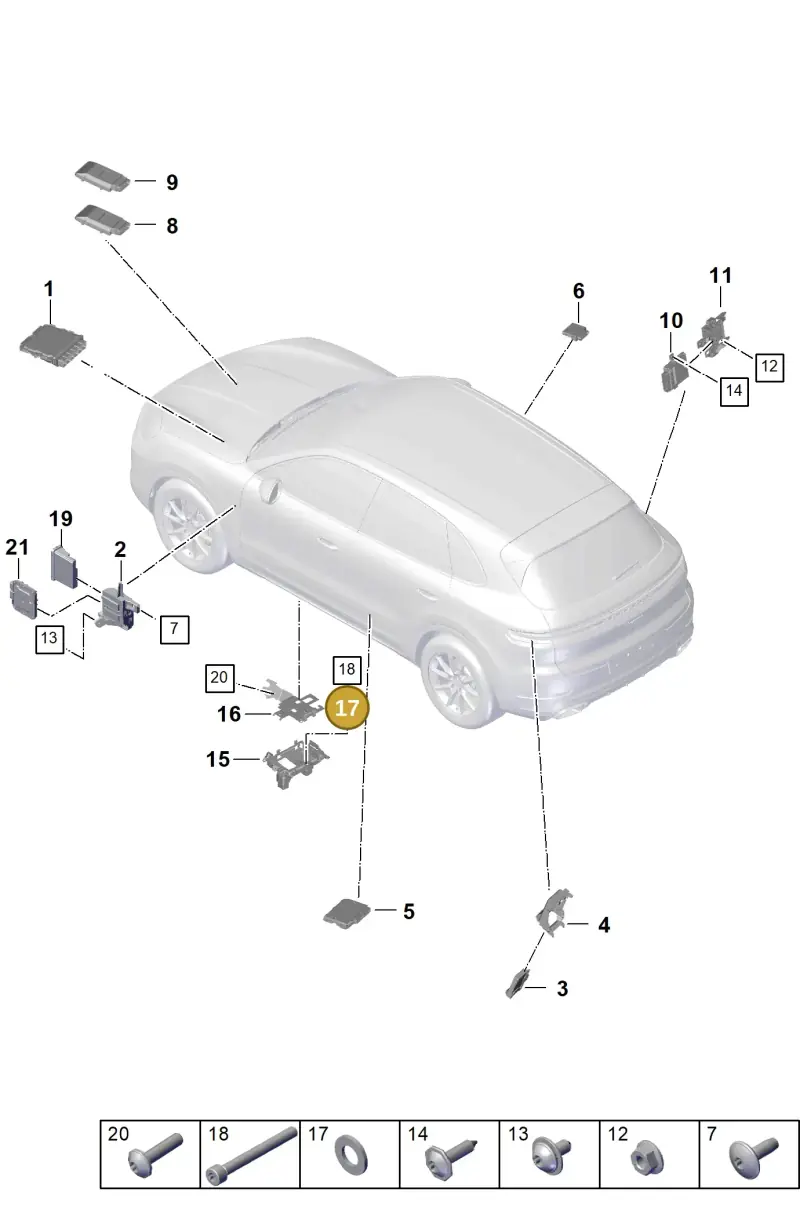 PAF011523 Porsche Washer