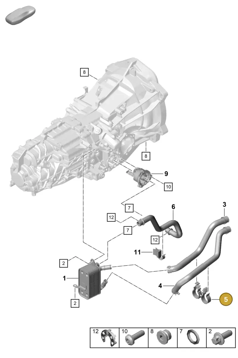 PAF104307 Porsche Combination Holder