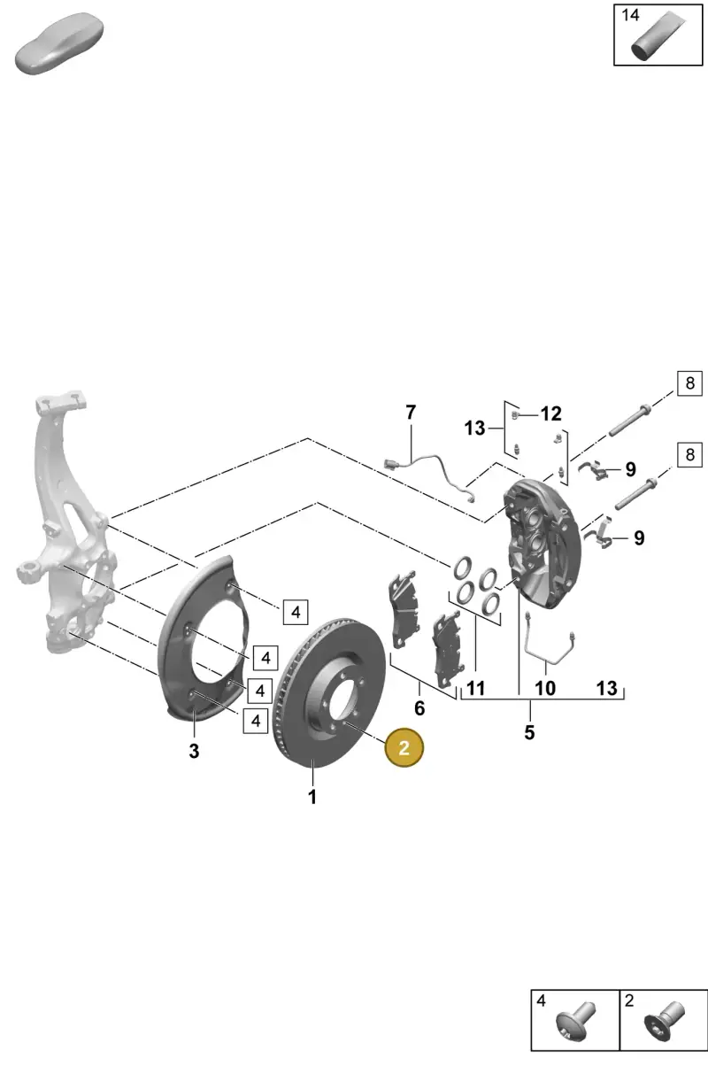 PAF104560 Porsche Hexagon Socket Head Bolt Self-Locking