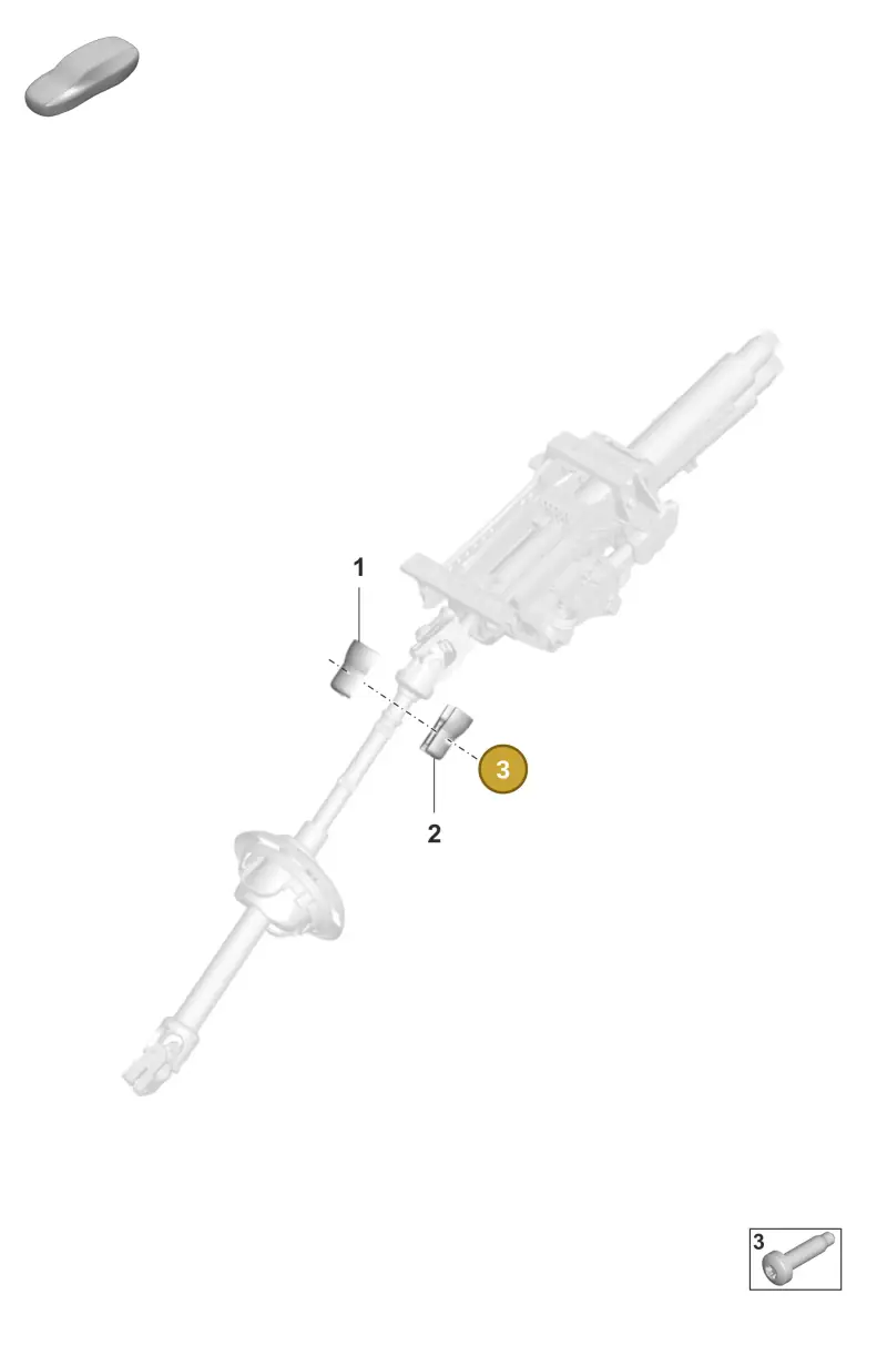 PAF104882 Porsche Oval Hexagon Socket Head Bolt