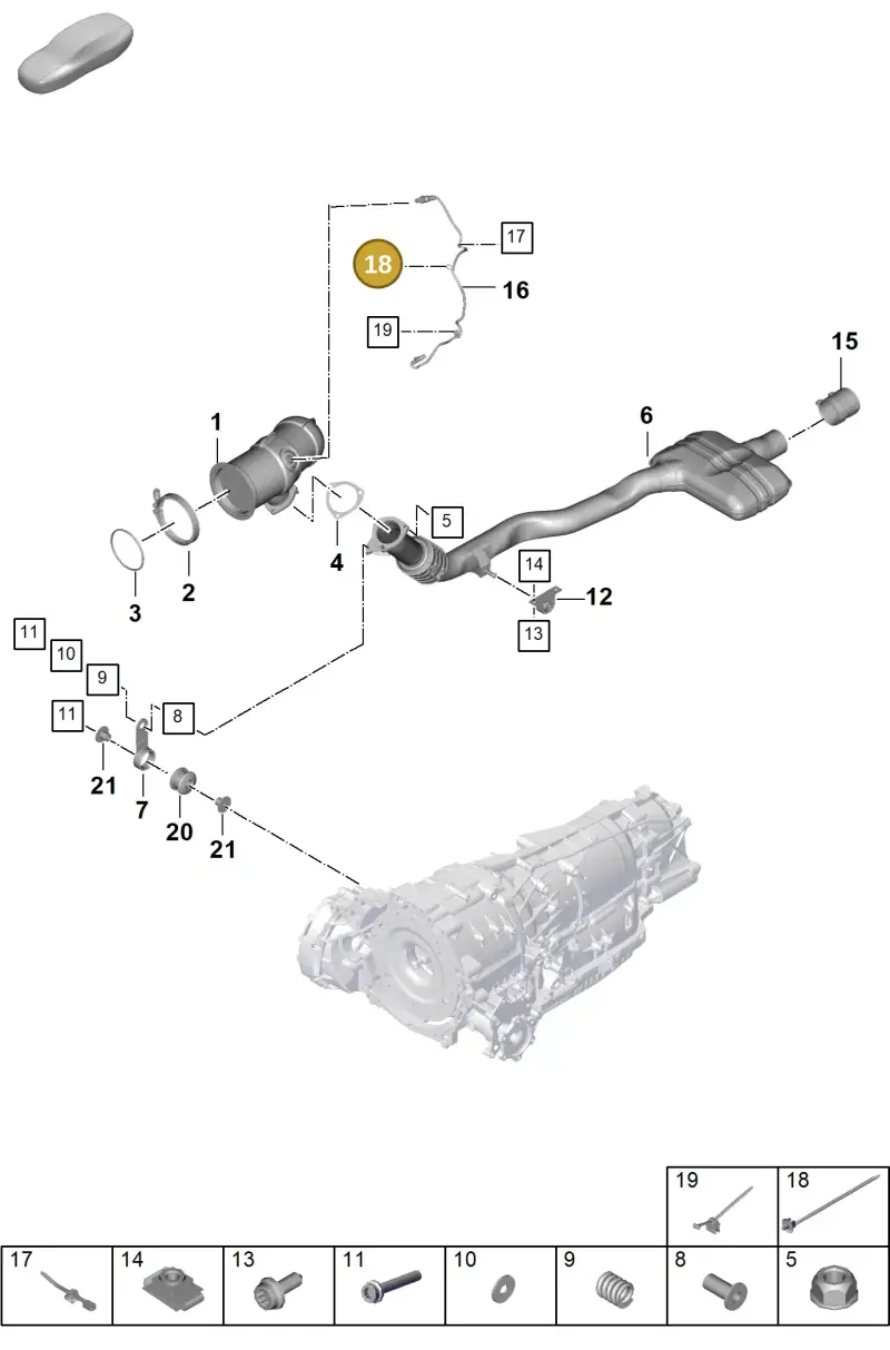 PAF106231 Porsche Cable Ties