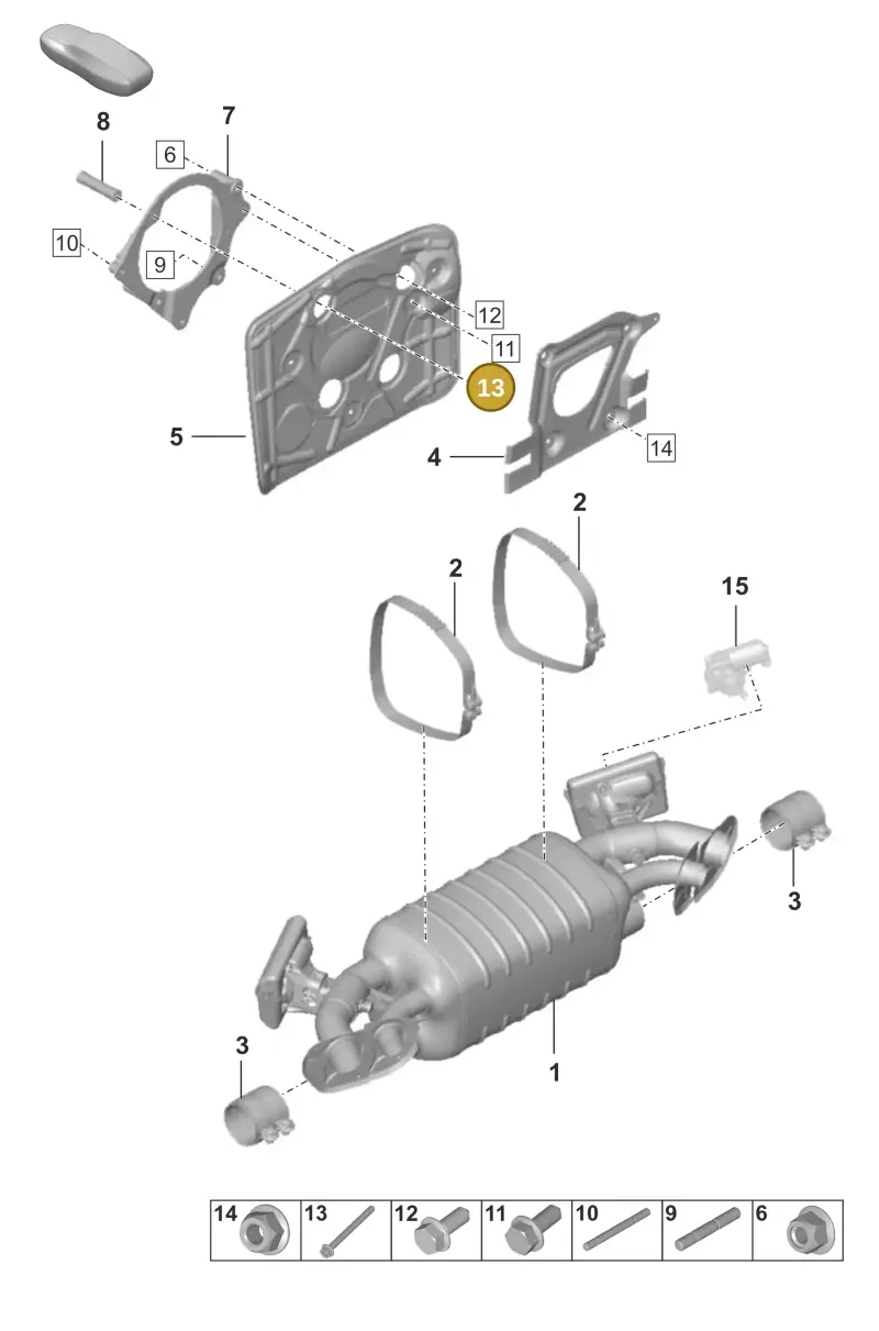 PAF106833 Porsche Bolt