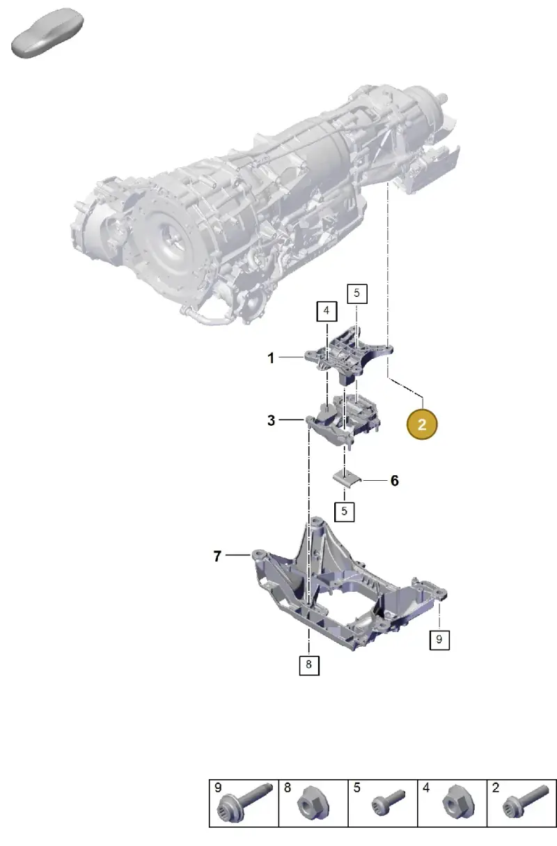 PAF10720402 Porsche Socket Head Bolt
