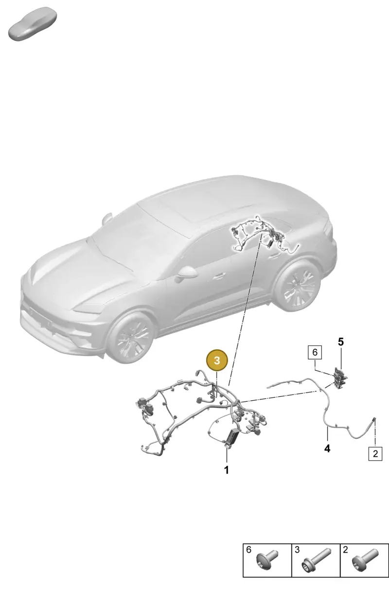 PAF107419 Porsche Screw