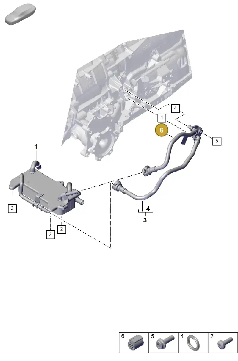 PAF10761201 Porsche Distance Piece