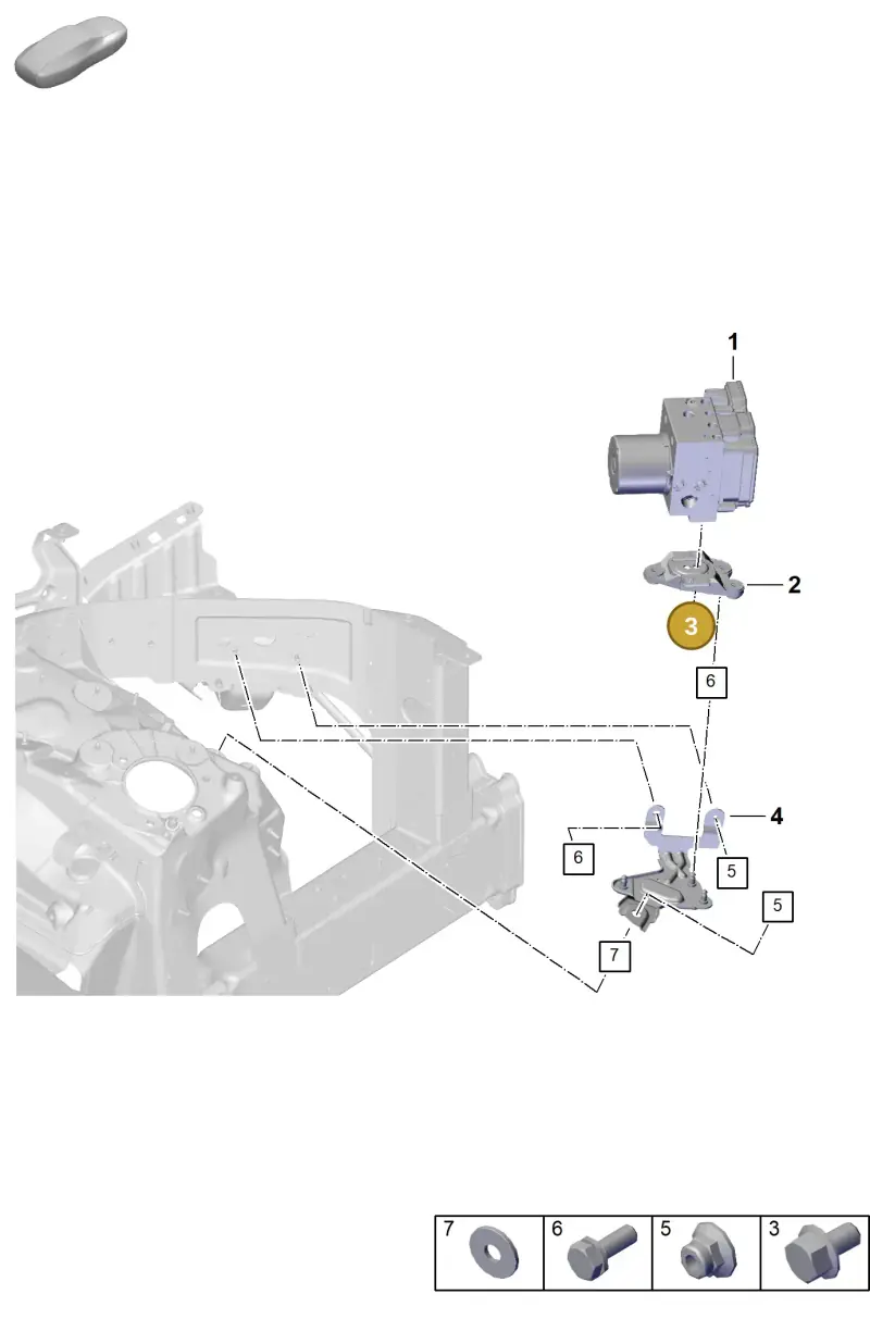 PAF10808801 Porsche Hexagon Bolt