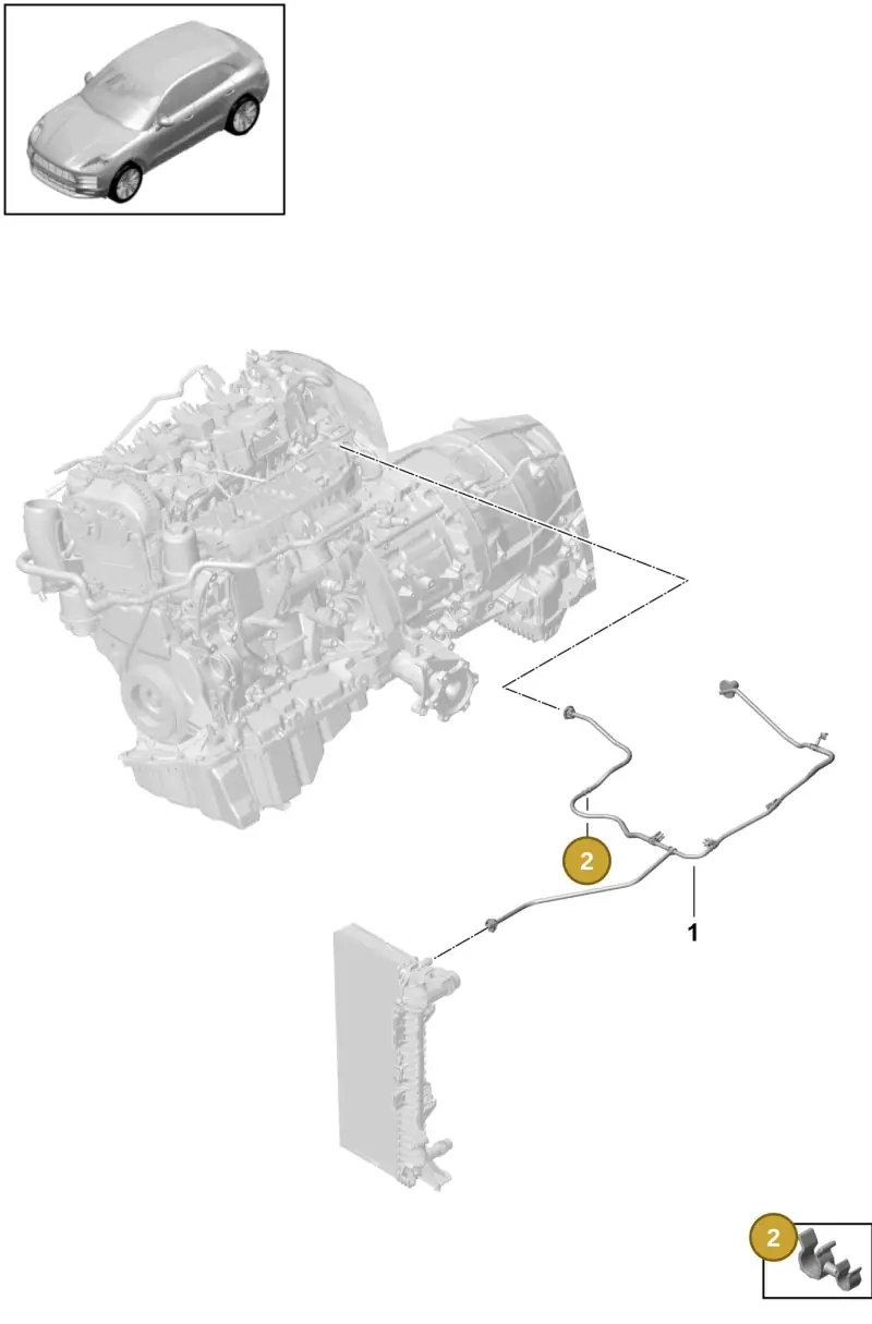 PAF108420 Porsche Combination Holder