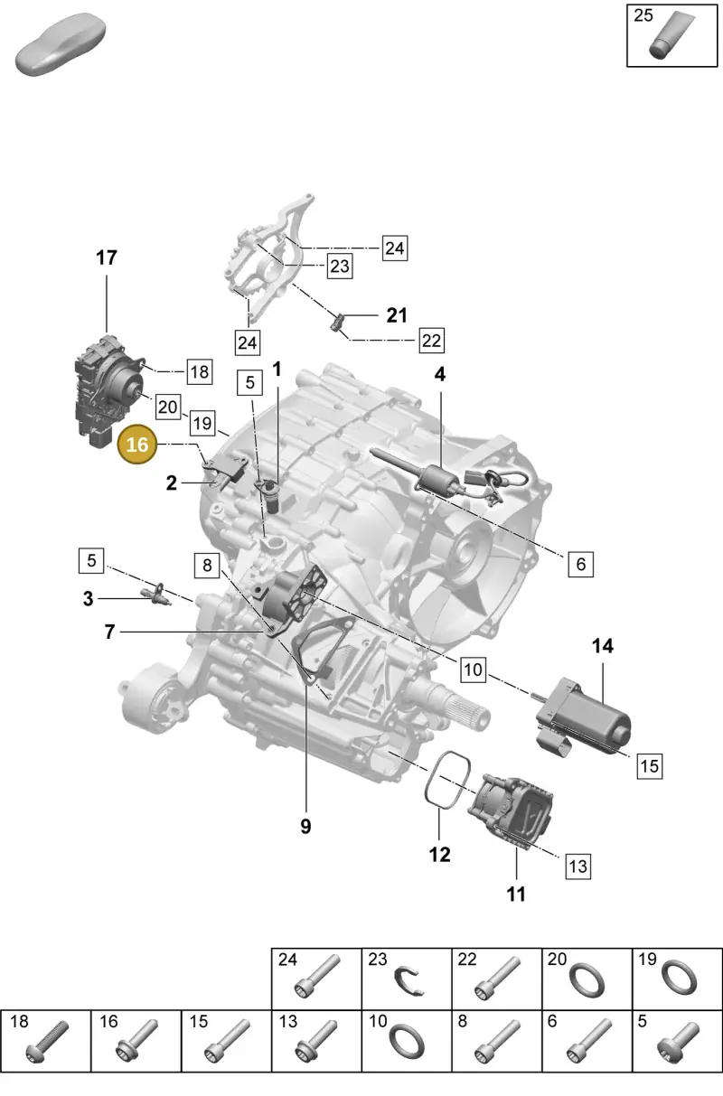 PAF108462 Porsche Screw
