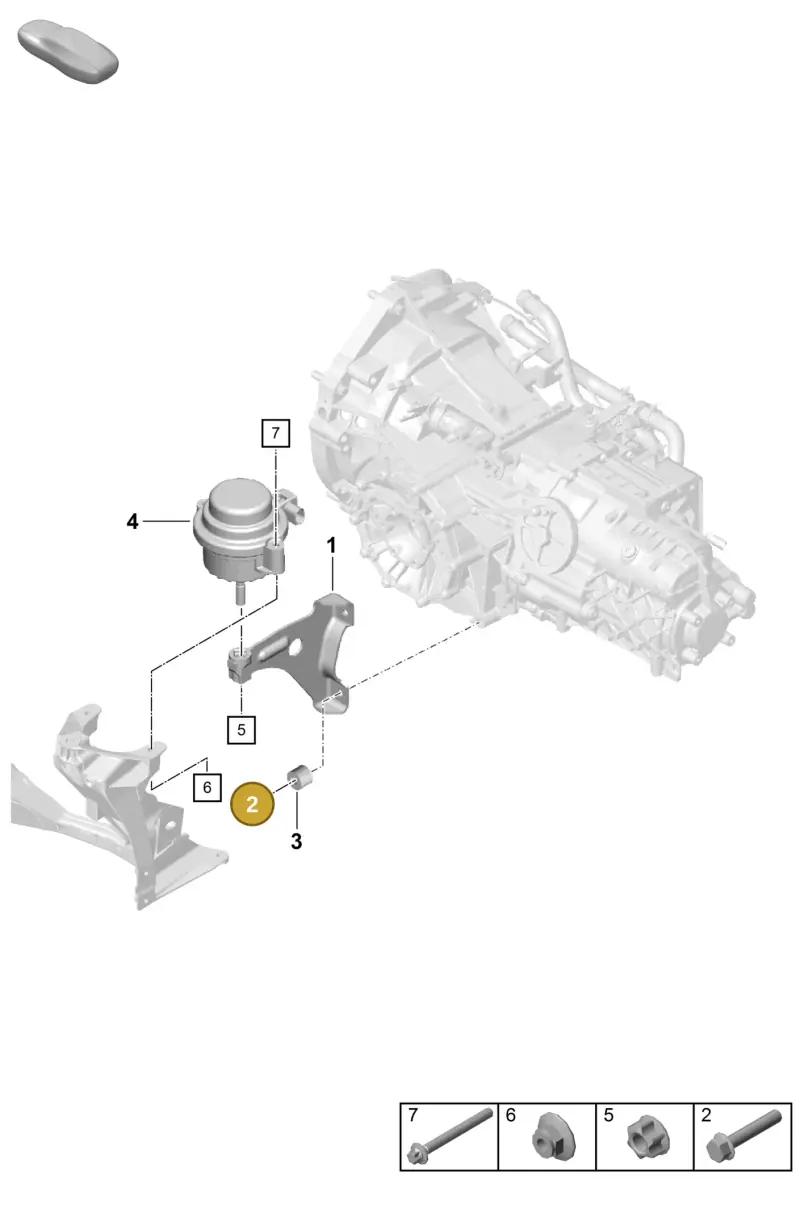 PAF108737 Porsche Threaded Pin