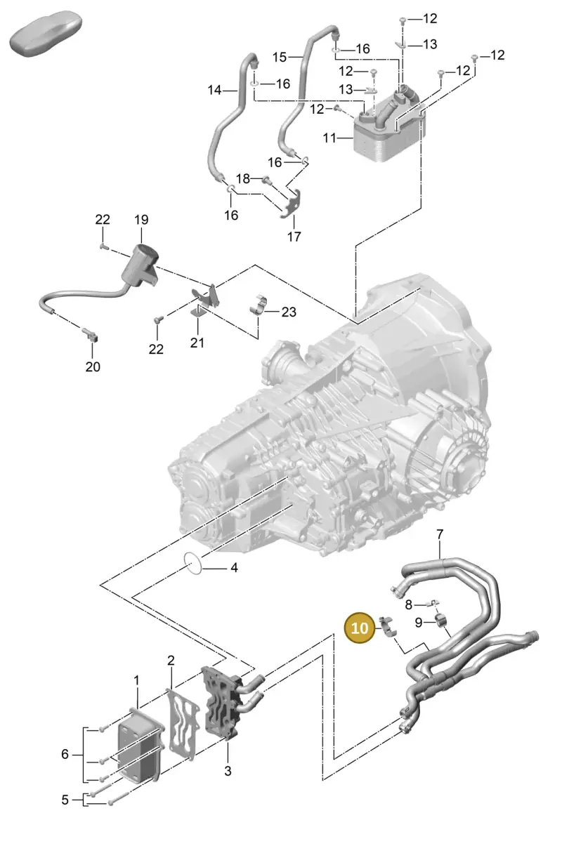 PAF108784 Porsche Combination Holder