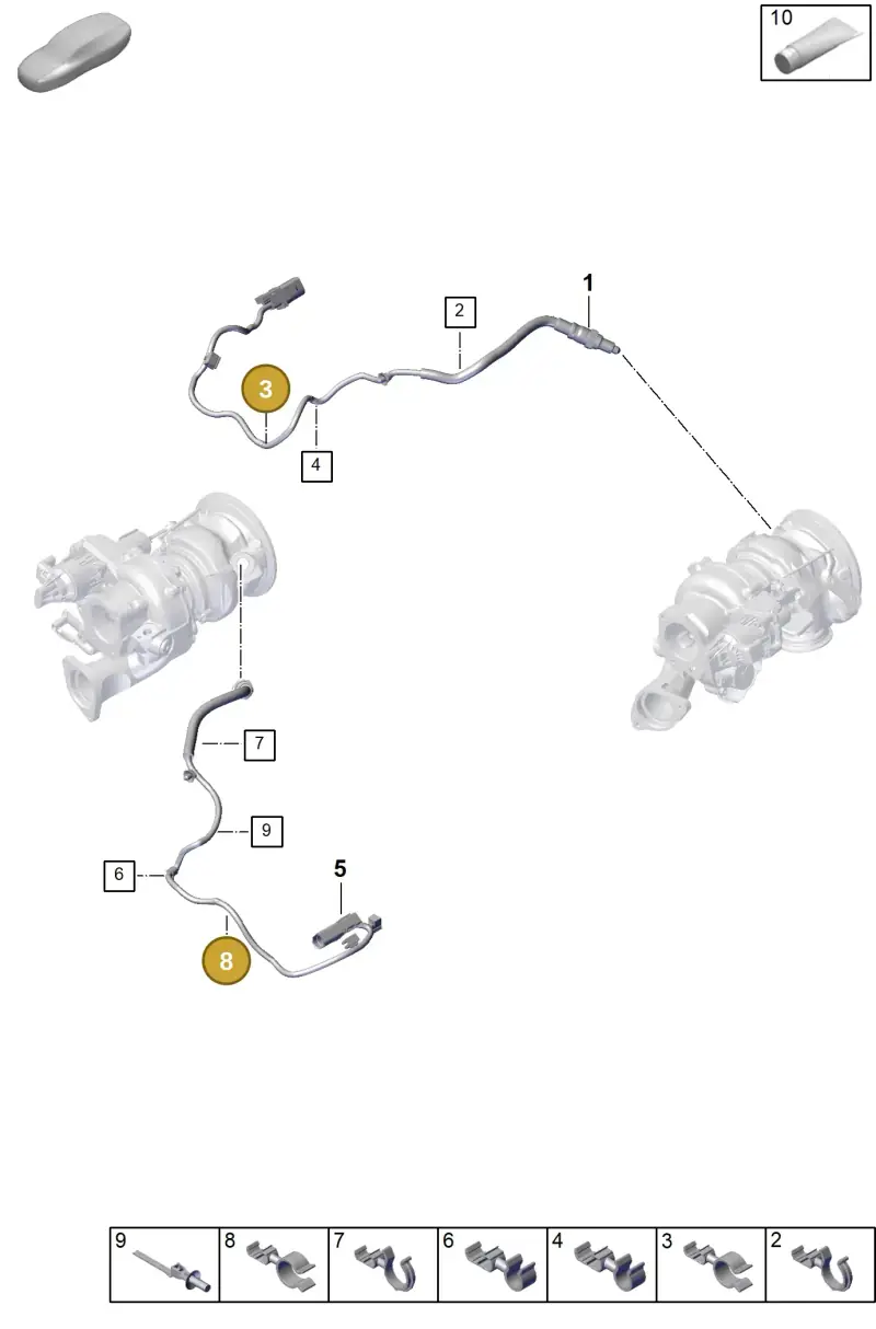 PAF108950 Porsche Combination Holder