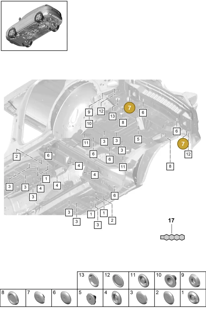 PAF80359310 Porsche Bungs