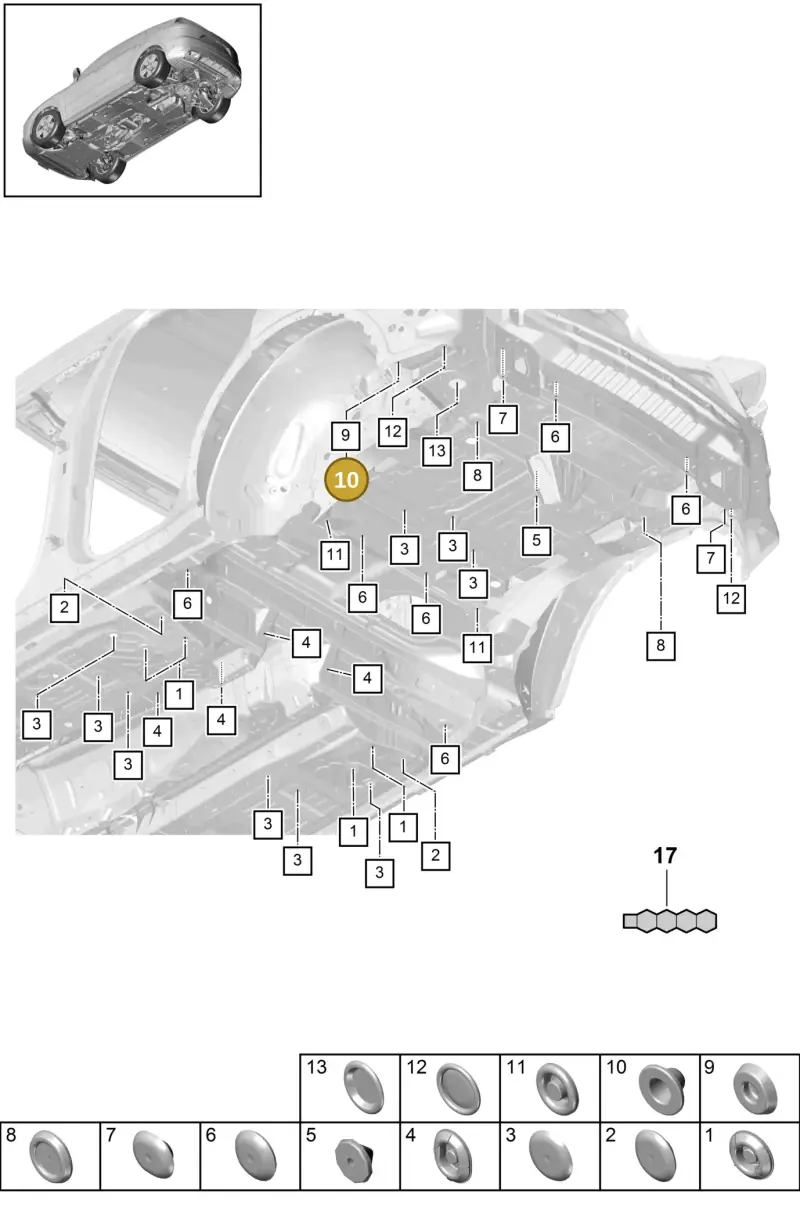 PAF80994000 Porsche Bungs
