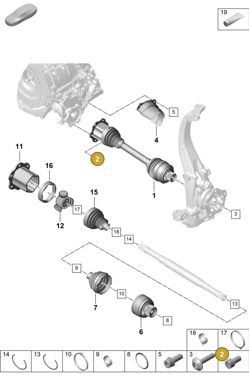 PAF904411 Porsche Screw